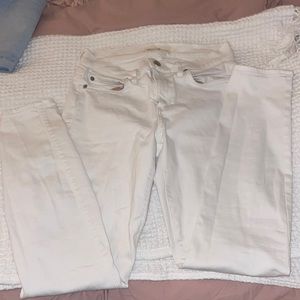 Gap white skinny jeans